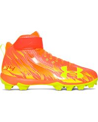 orange high top cleats